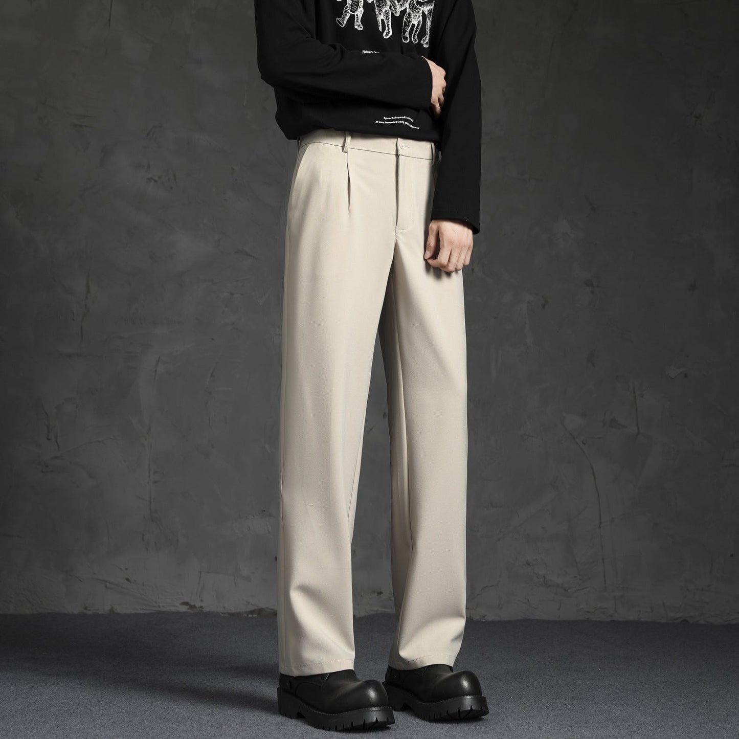 DARK LAPEL PANTS