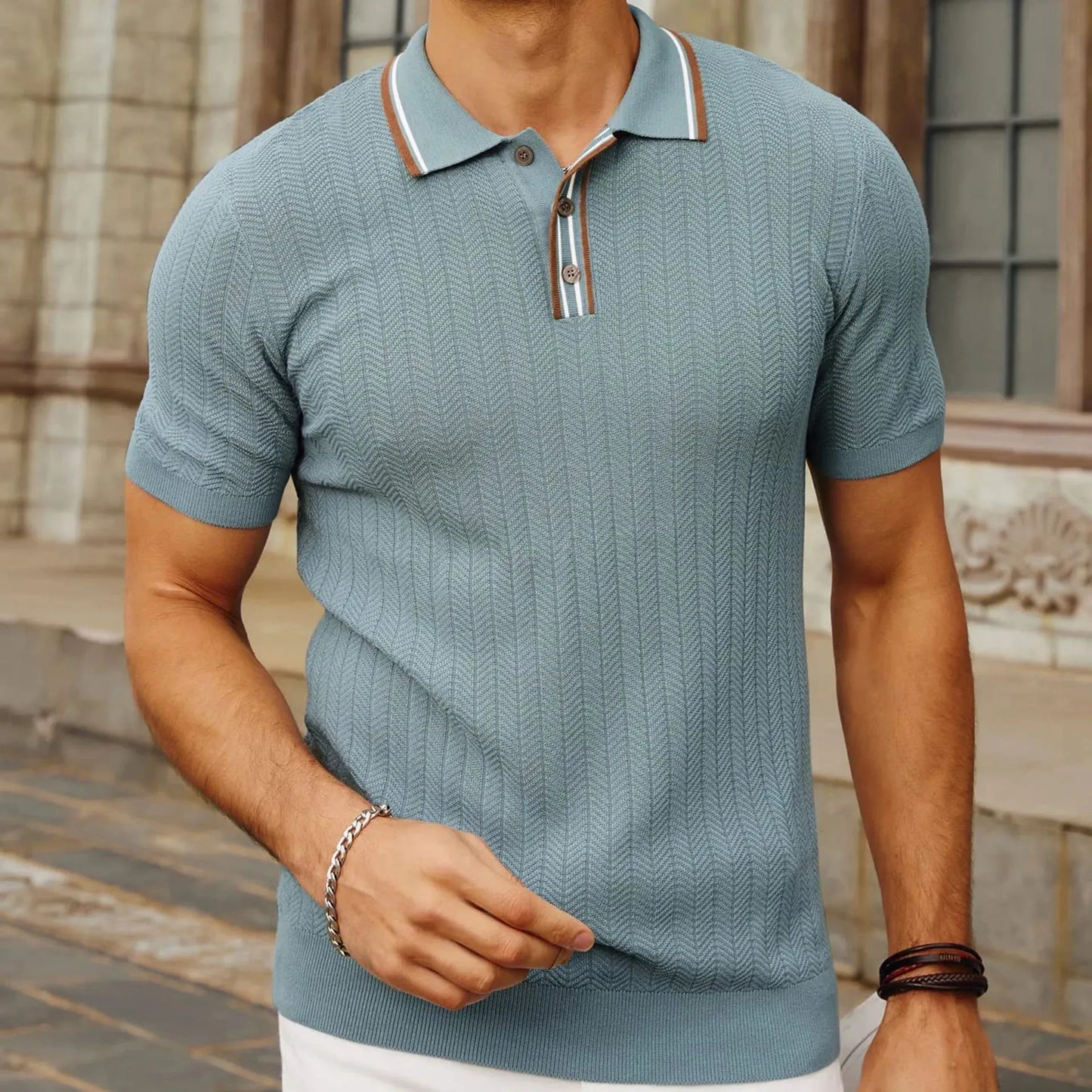 OXFORD | Men's Casual Polo Short Sleeve