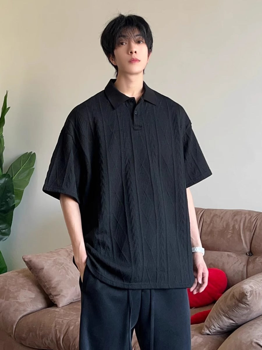 Jacquard knit - Polo Shirt
