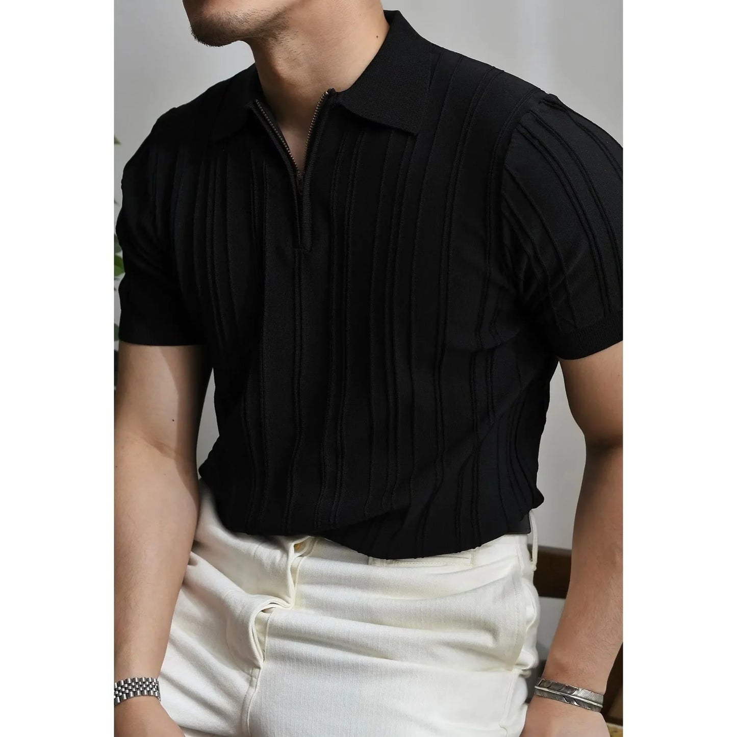 ZAVAIR | ZIP UP POLO