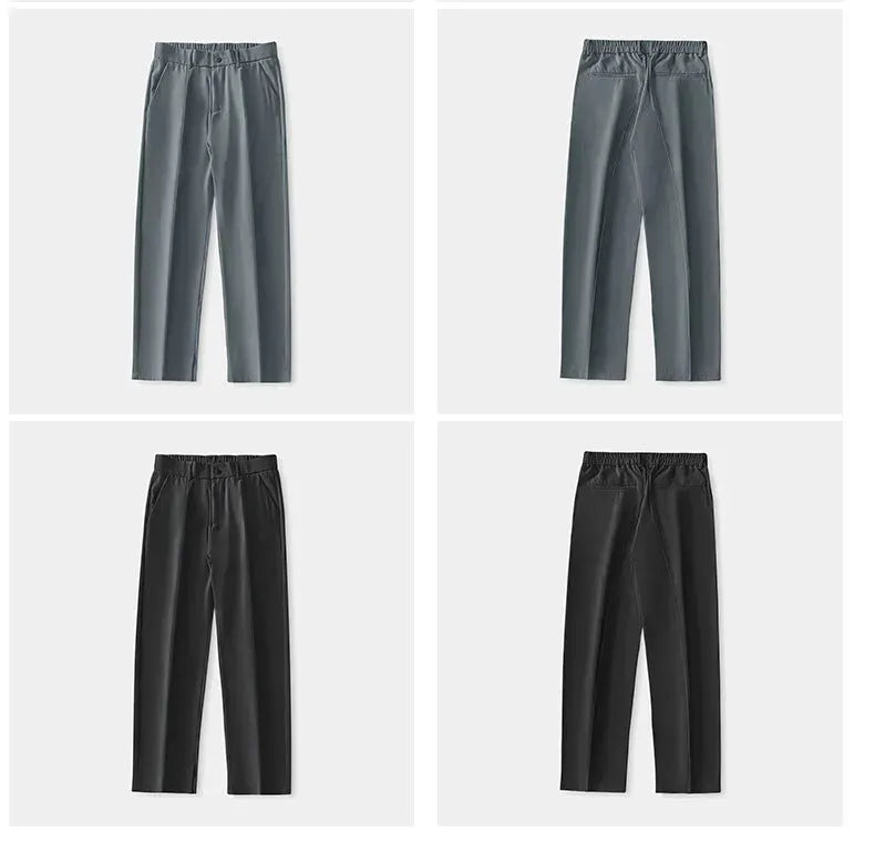 Men's Ice Silk Cool Casual Draping Suit Pants