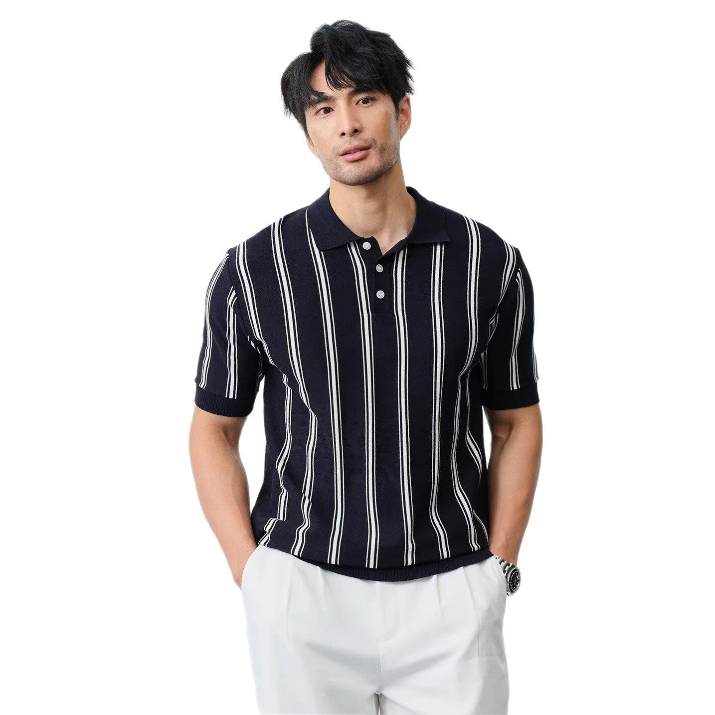 OLD MONEY STRIP POLO