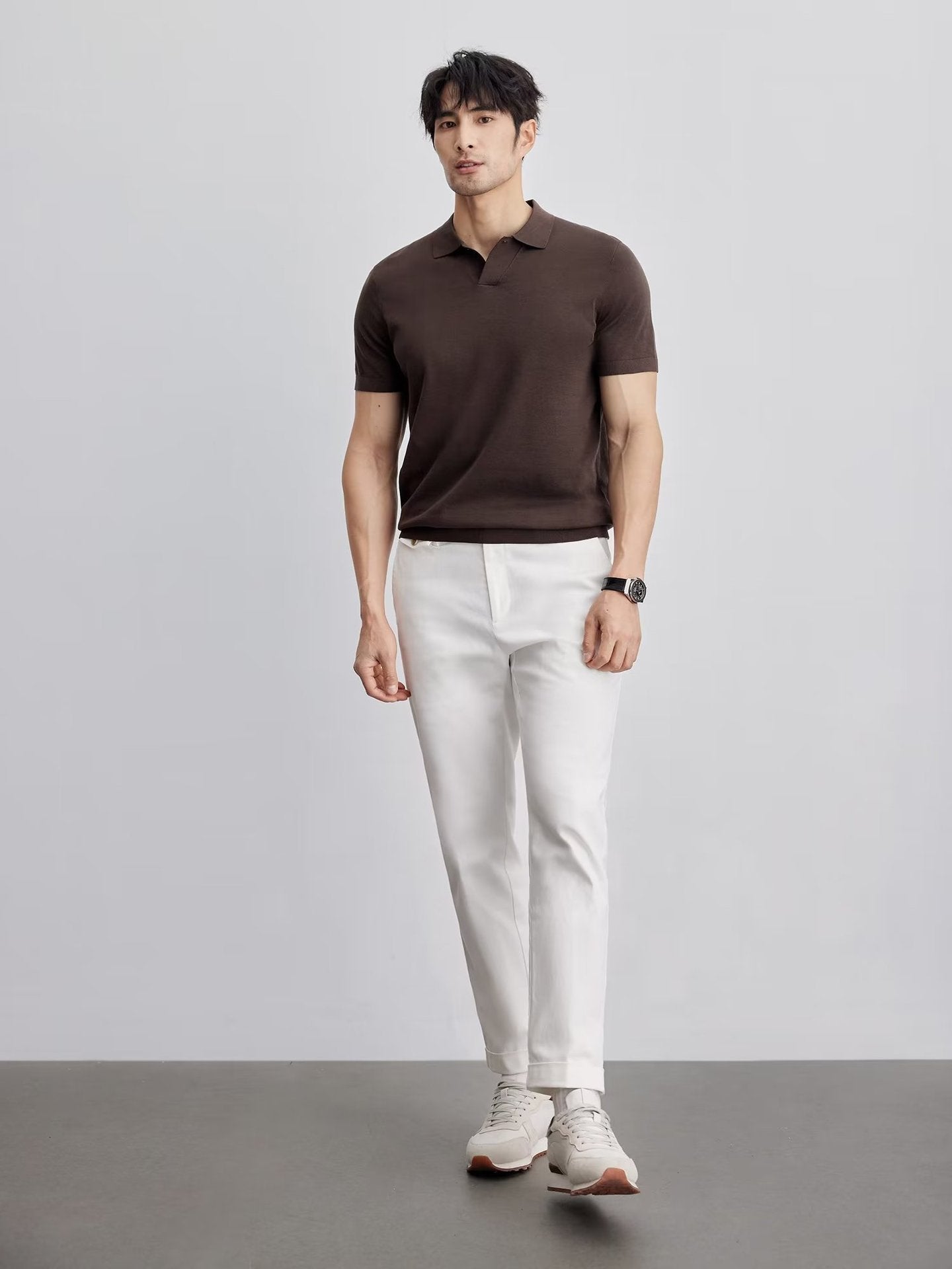 CAVIRE | Men's Old Money Casual Short Sleeve