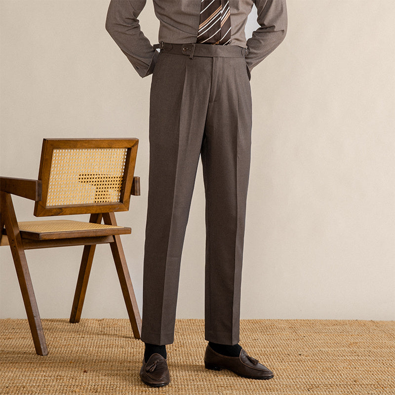 High-waistedstraight-leg Vintage Old Money Pants