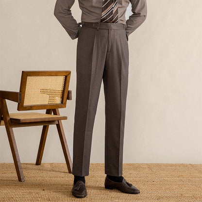 High-waistedstraight-leg Vintage Old Money Pants
