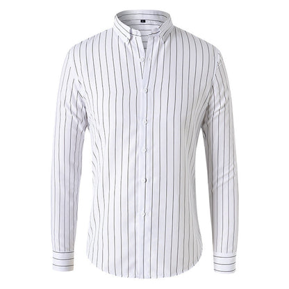 Men's Striped Long Sleeve Shirt