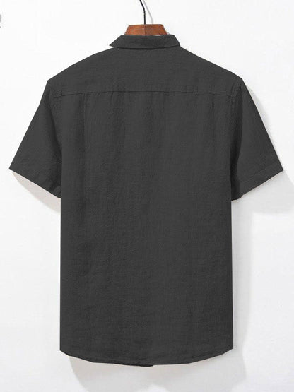 AMURE Linen Casual Lapel Shirt