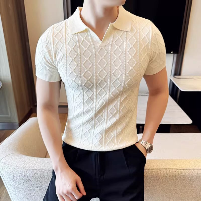TURNDOWN V-NECK