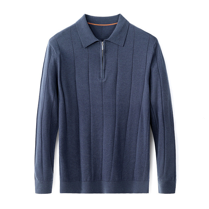Striped Color Collision Design Bottoming Shirt