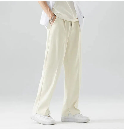 Men's Ice Silk Cool Casual Draping Suit Pants