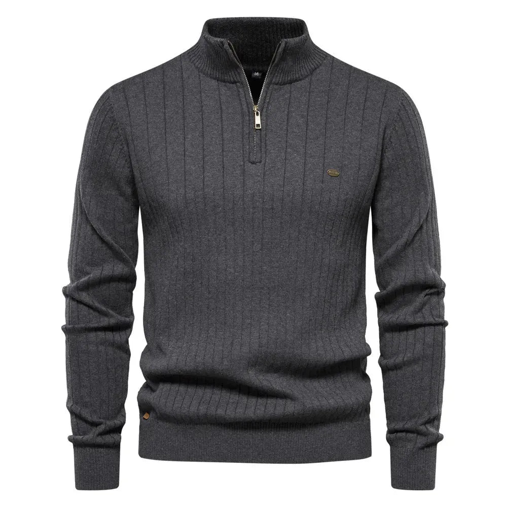 LAVIRE | Men's Sweater Half Zipper Old Money Sweater