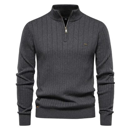 LAVIRE | Men's Sweater Half Zipper Old Money Sweater