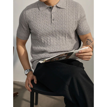 AQUA KINTTED POLO