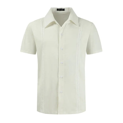 CAPRI | Men's Linen Shirt Casual Short Sleeved