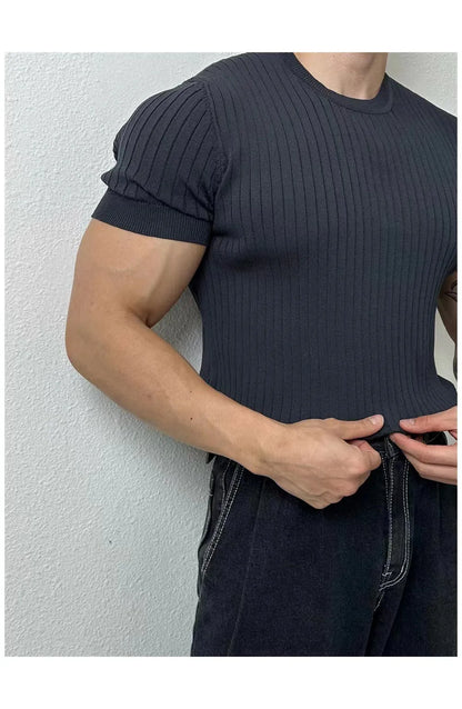 SAFIRE - Knitted Half Sleeve Top