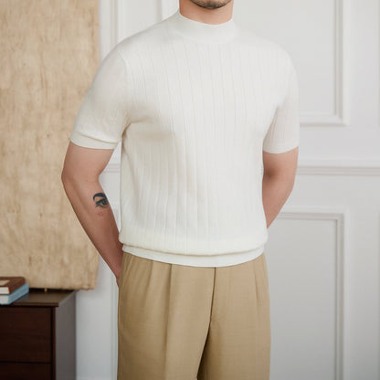 Half Turtleneck Short Sleeve T-shirt
