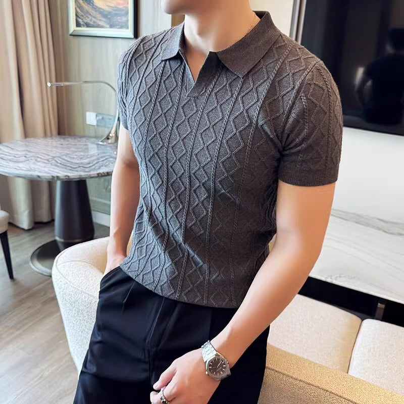 TURNDOWN V-NECK