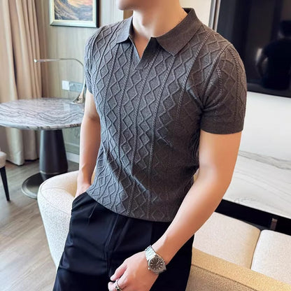 TURNDOWN V-NECK