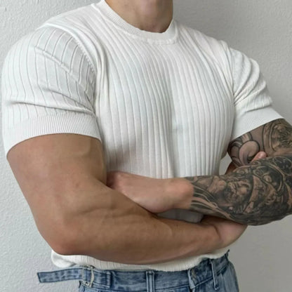 SAFIRE - Knitted Half Sleeve Top