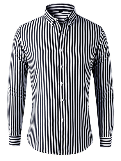 Men's Striped Long Sleeve Shirt