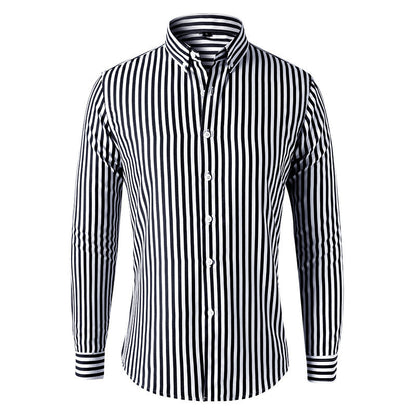 Men's Striped Long Sleeve Shirt