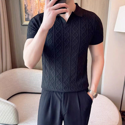 TURNDOWN V-NECK