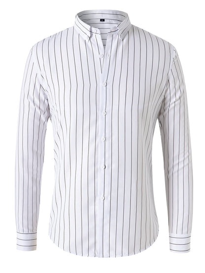 Men's Striped Long Sleeve Shirt