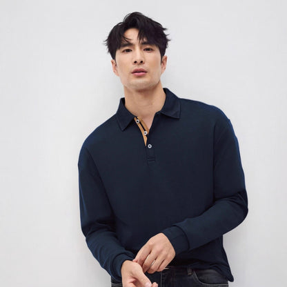 SAFI CASUAL LONG SLEEVE POLO