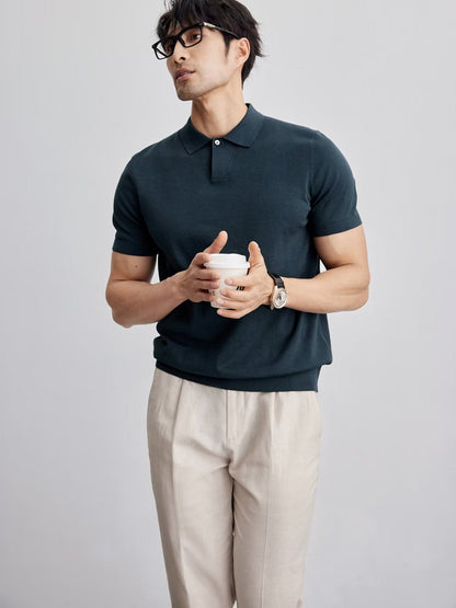 CAVIRE | Men's Old Money Casual Short Sleeve