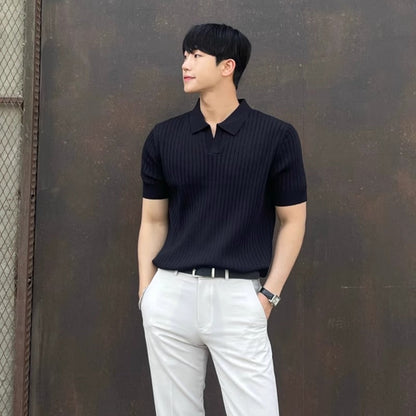 ELCLASO | Summer Old Money Lapel Knitting Top