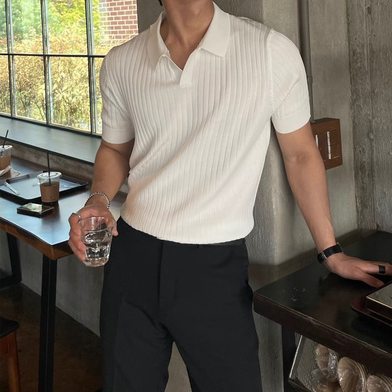 ELCLASO | Summer Old Money Lapel Knitting Top