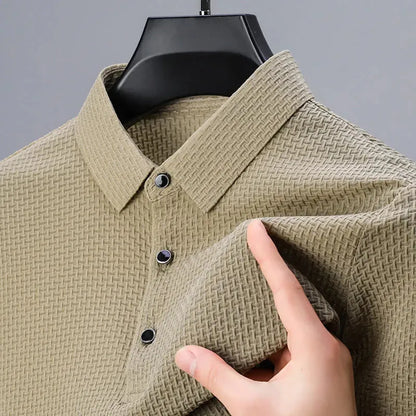 MEN'S RIBBED POLO T-SHIRT