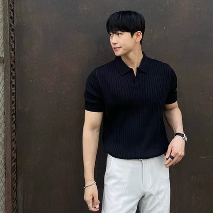 ELCLASO | Summer Old Money Lapel Knitting Top