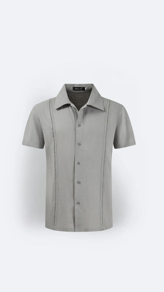 CAPRI | Men's Linen Shirt Casual Short Sleeved