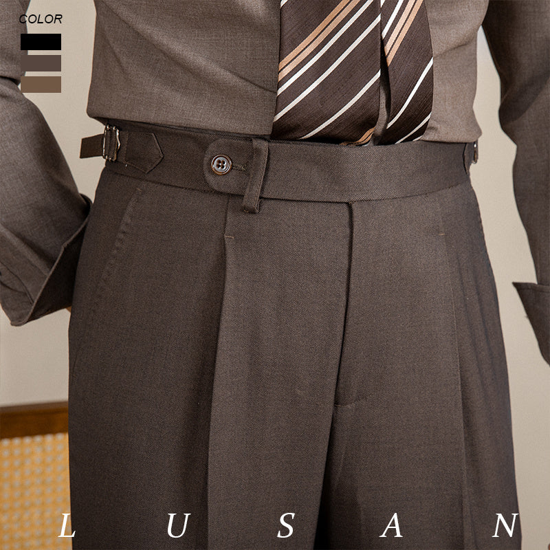 High-waistedstraight-leg Vintage Old Money Pants
