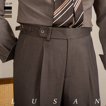 High-waistedstraight-leg Vintage Old Money Pants