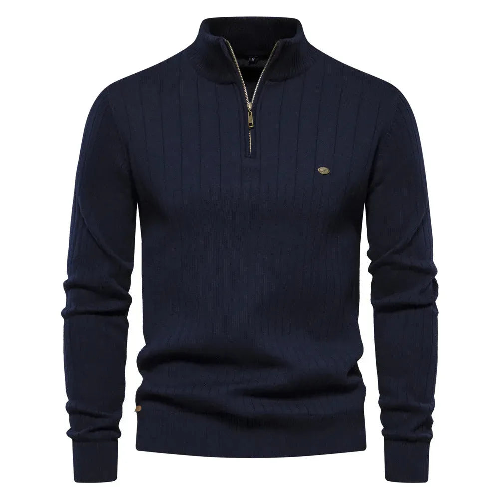 LAVIRE | Men's Sweater Half Zipper Old Money Sweater