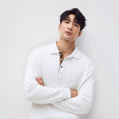 SAFI CASUAL LONG SLEEVE POLO