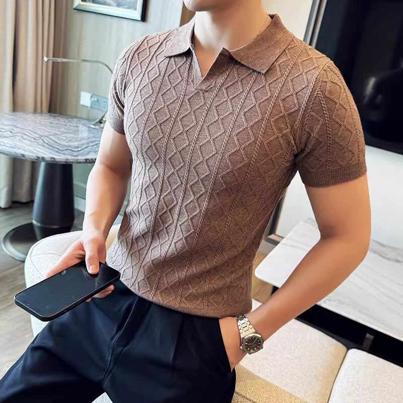 TURNDOWN V-NECK