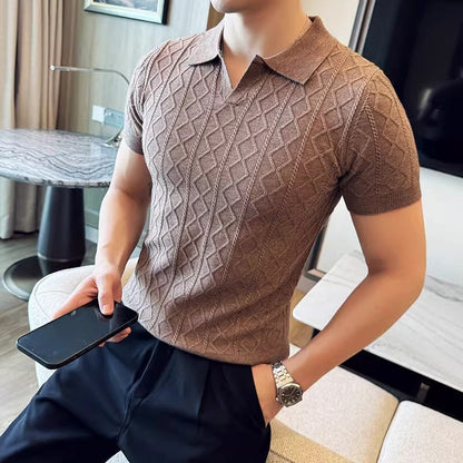 TURNDOWN V-NECK
