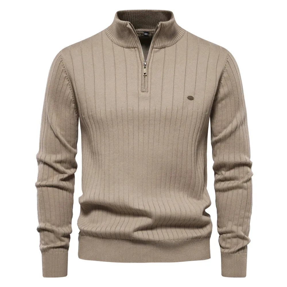 LAVIRE | Men's Sweater Half Zipper Old Money Sweater