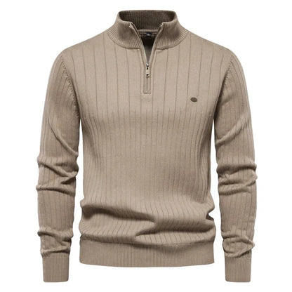 LAVIRE | Men's Sweater Half Zipper Old Money Sweater