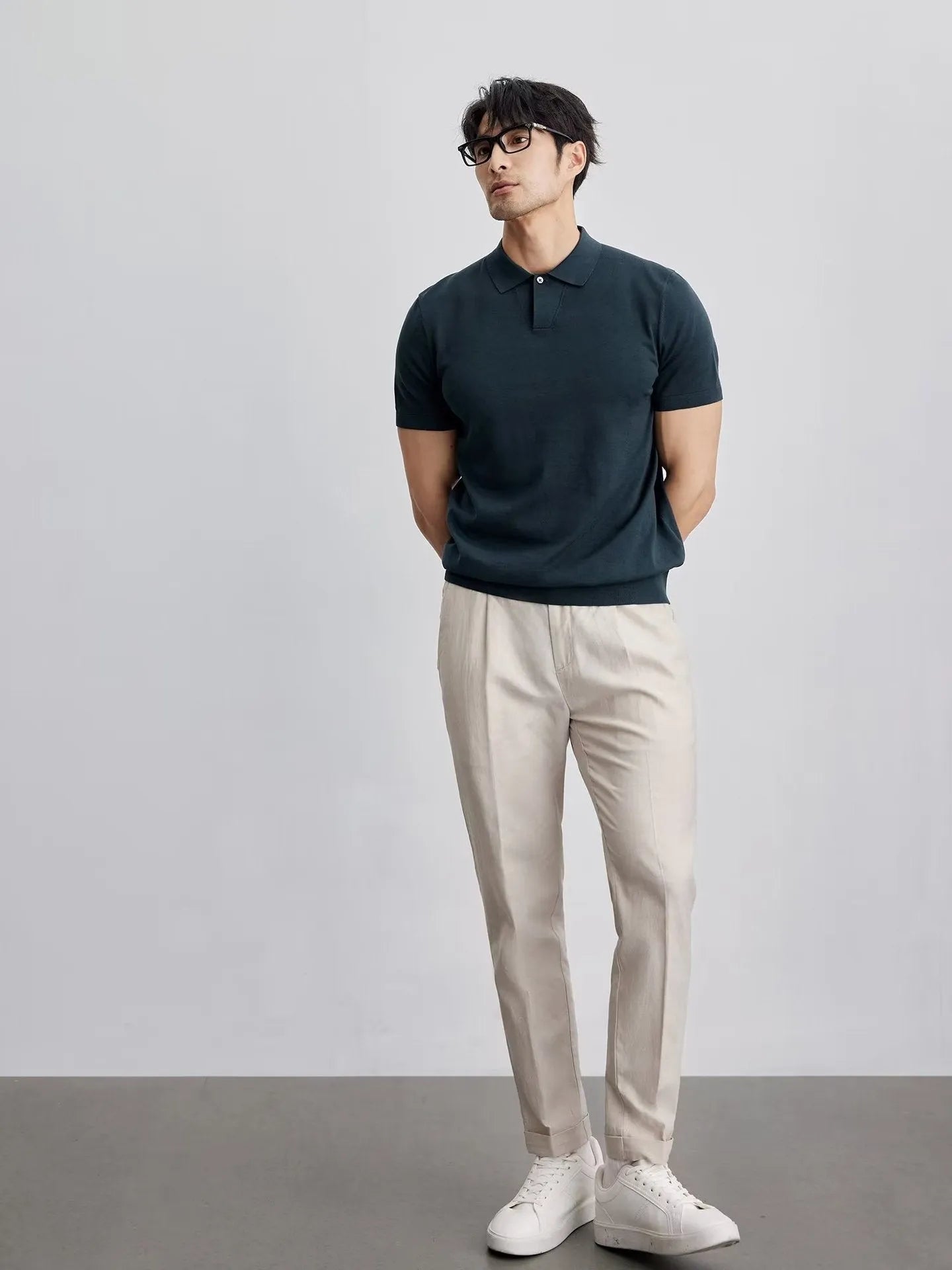 CAVIRE | Men's Old Money Casual Short Sleeve