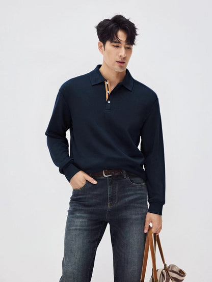 SAFI CASUAL LONG SLEEVE POLO
