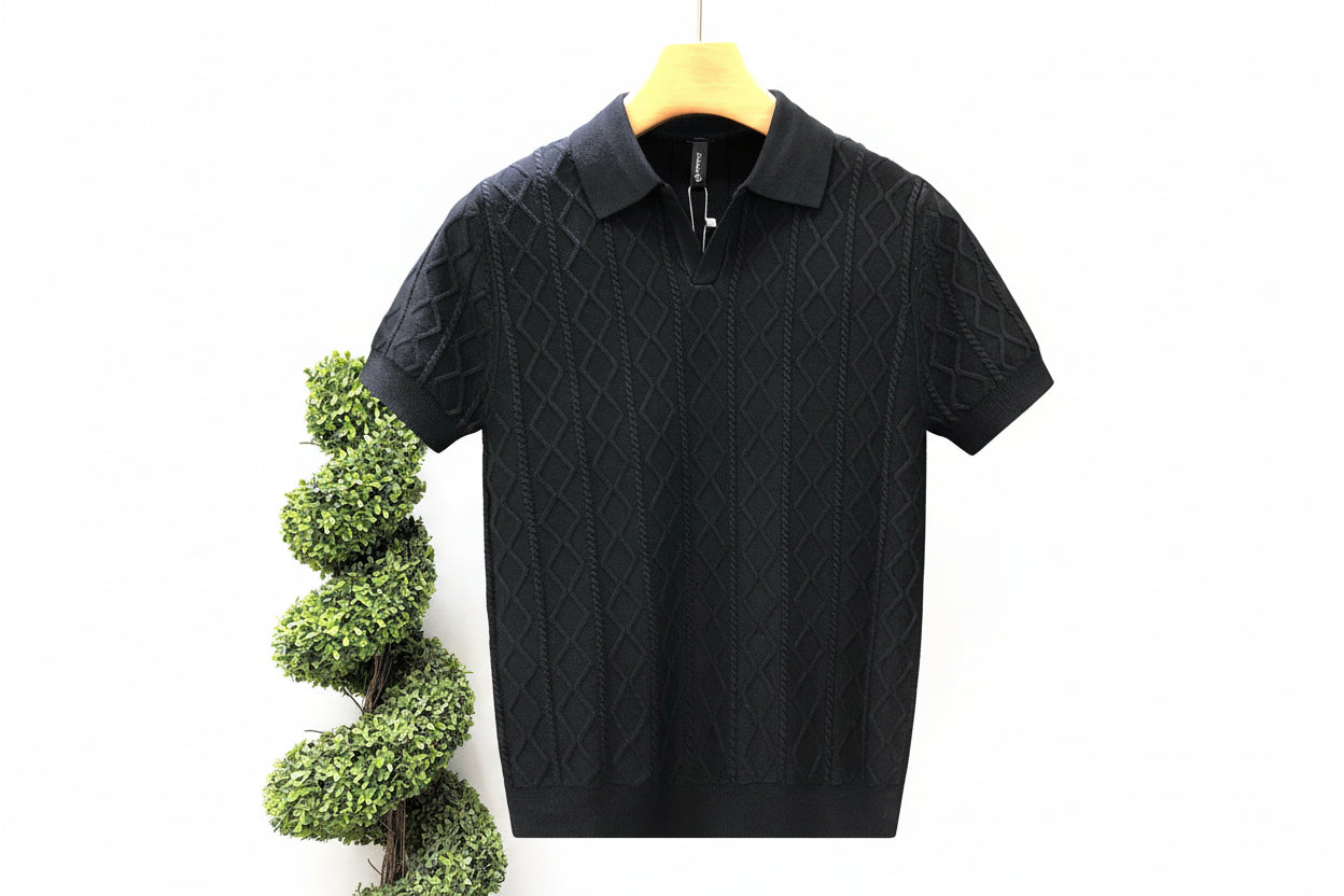 TURNDOWN V-NECK