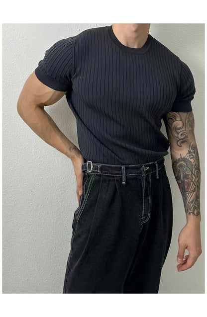 SAFIRE - Knitted Half Sleeve Top
