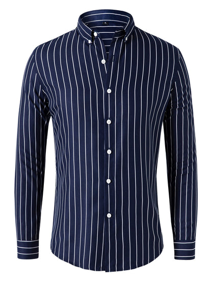 Men's Striped Long Sleeve Shirt