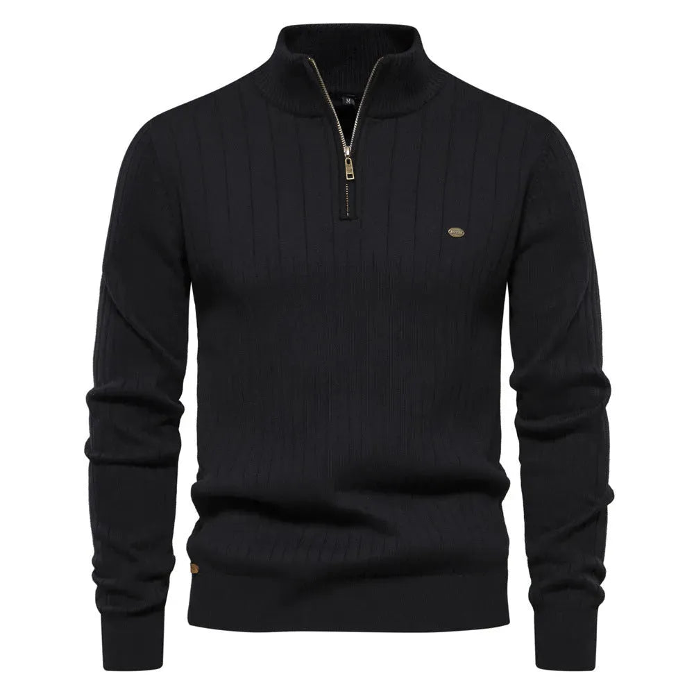 LAVIRE | Men's Sweater Half Zipper Old Money Sweater