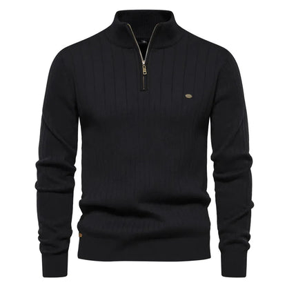 LAVIRE | Men's Sweater Half Zipper Old Money Sweater