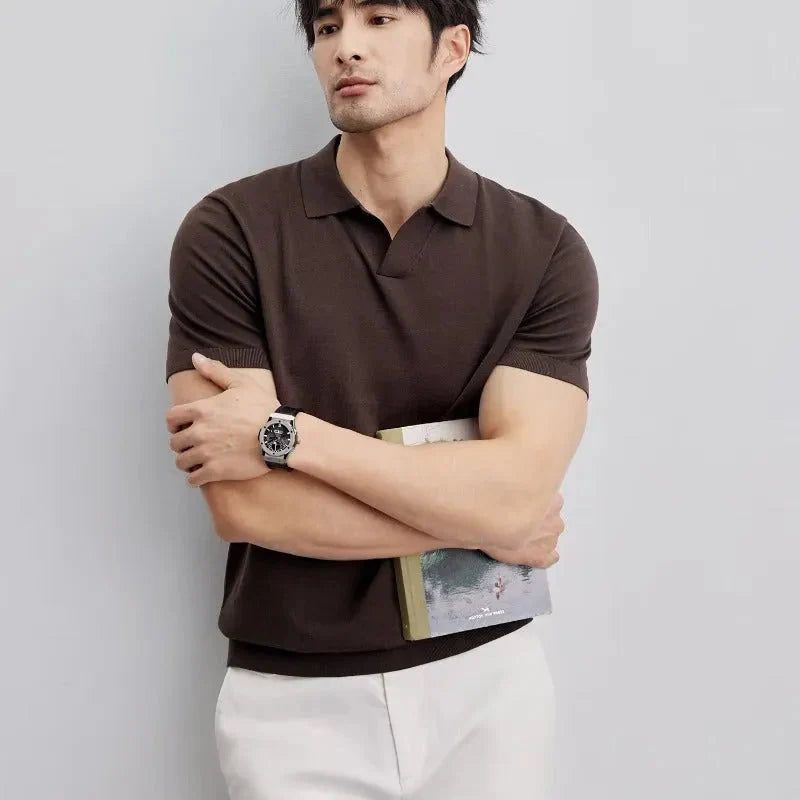 CAVIRE | Men's Old Money Casual Short Sleeve